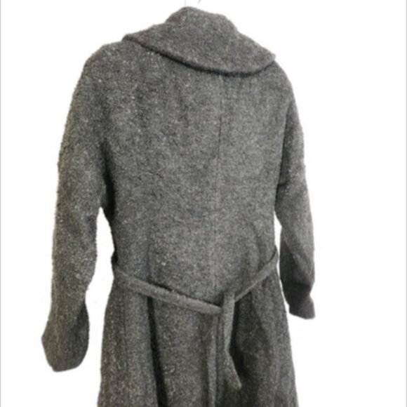 Antique J Johnson & Sons New Haven Ct Jim-Straw Original Women's Black Coat RARE - Picture 13 of 14